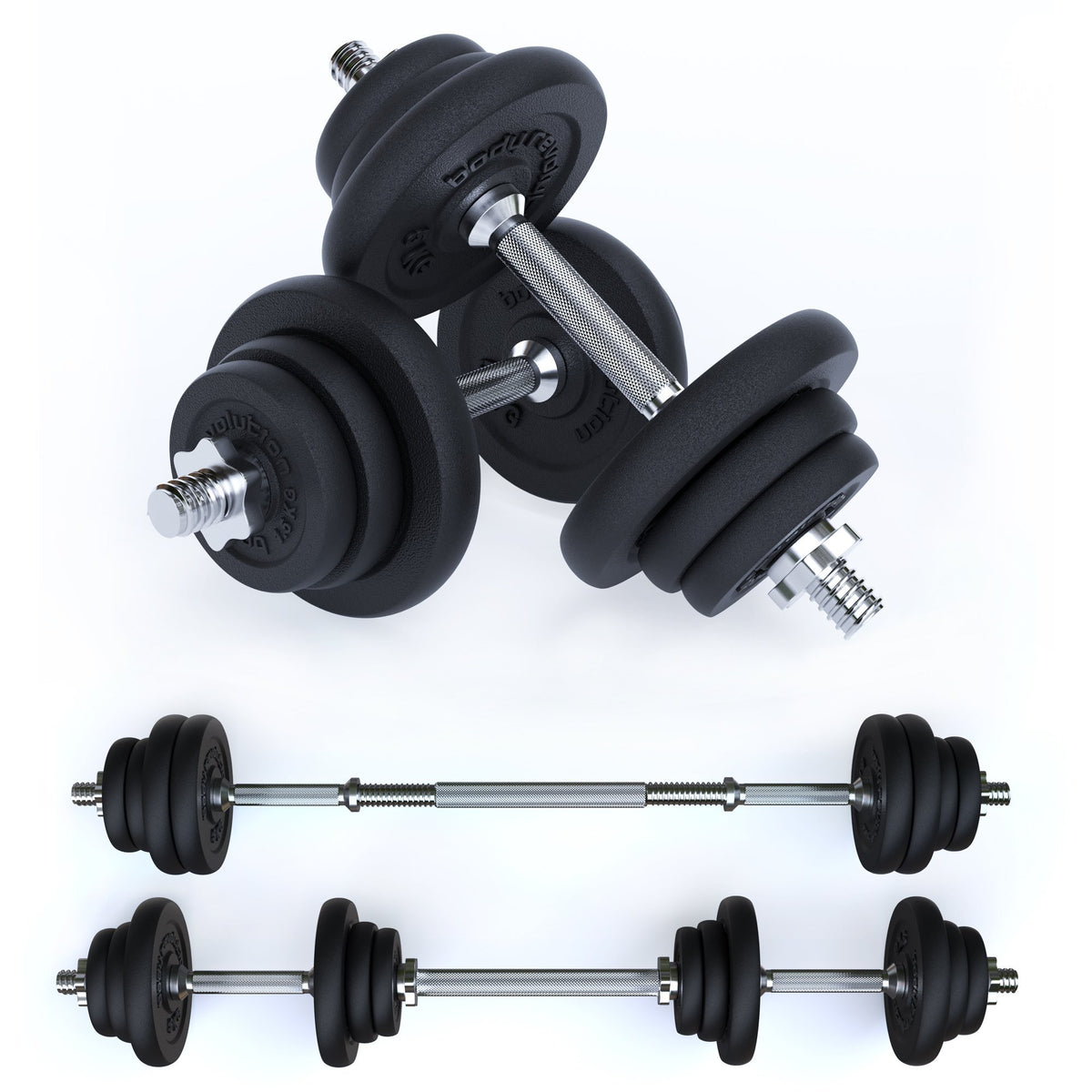 Adjustable Dumbbell/Barbell Sets Body Revolution