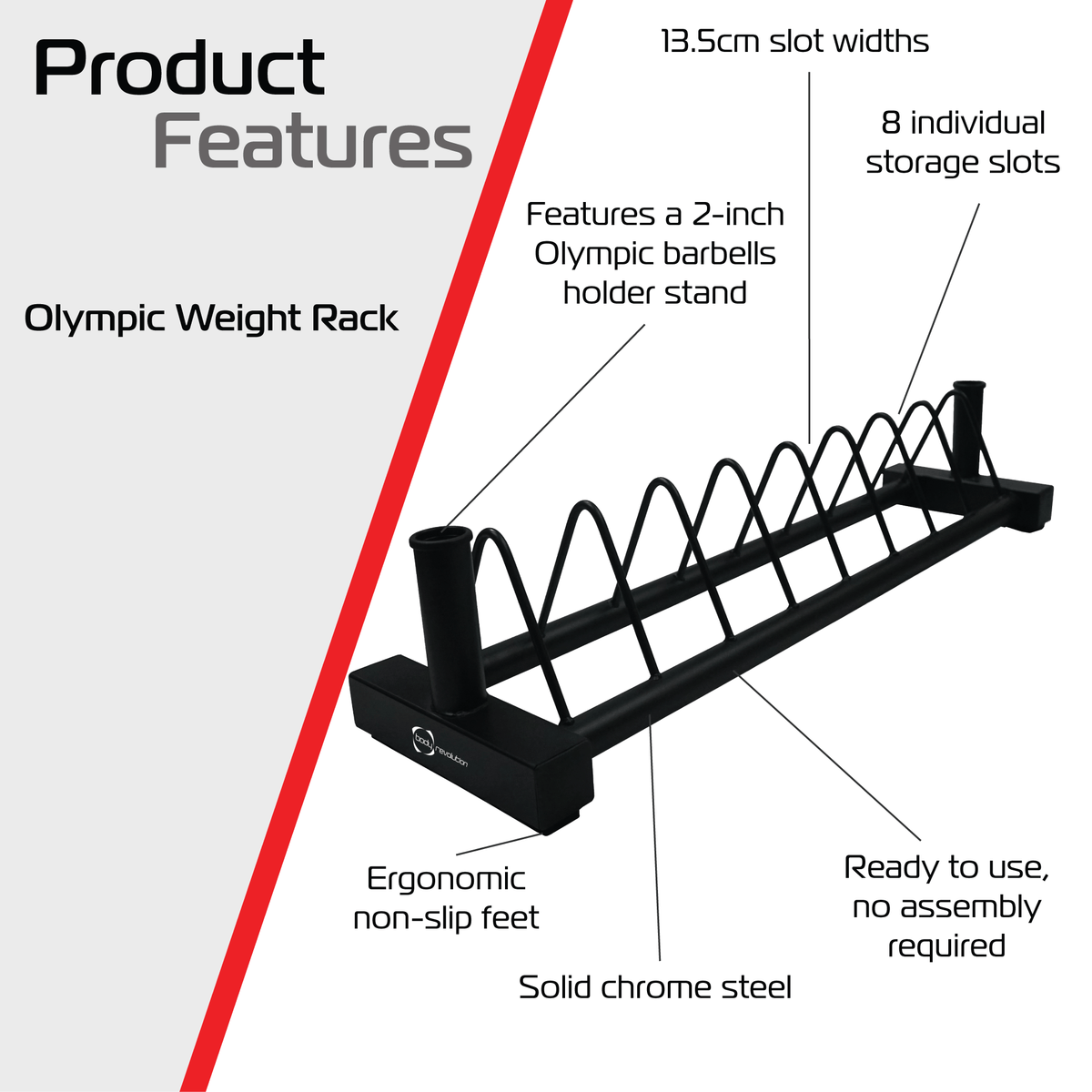 Olympic Bumper Weight Rack – Body Revolution